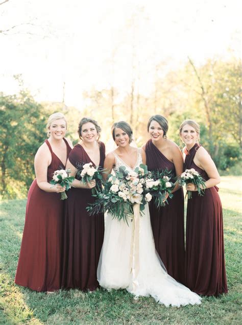 Classic Burgundy Navy Fall Wedding