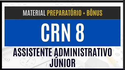 Como PASSAR No Concurso CRN 8 2023 Material EXCLUSIVO Para Assistente