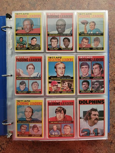 1972 Topps Football Cards Complete Set Series 1 2 EX MT Series 3