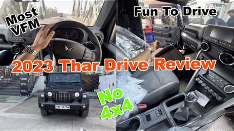 2023 Mahindra Thar 4x2 Rwd Drive Test On Road Most Detailed Review