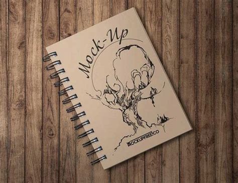 Free Spiral Book Mockup | Mockuptree