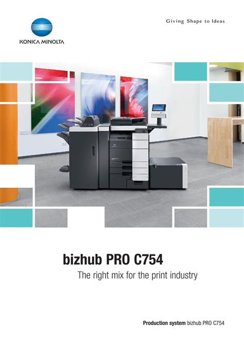 PDF Bizhub Pro C754 Brochure DOKUMEN TIPS