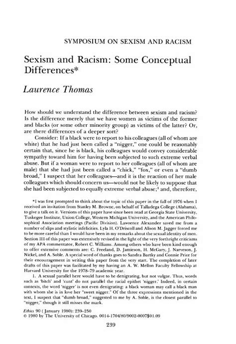 Pdf Sexism And Racism Some Conceptual Differences Dokumen Tips