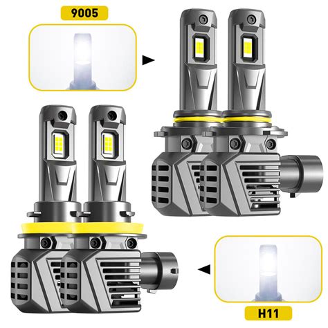 AUXITO H11 9005 Combo LED Headlight Bulbs High Low Beam Conversion Kits