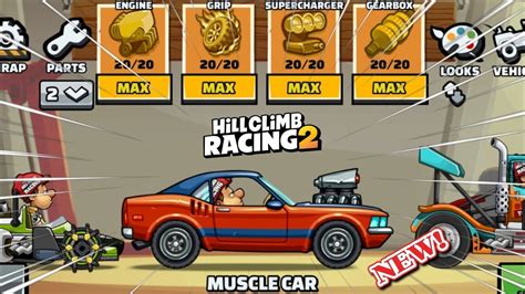 Hill Climb Racing BUYING MUSCULAR CAR YouTube