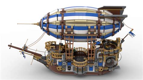 We'd Like to Take a Flight in This LEGO Steampunk Airship