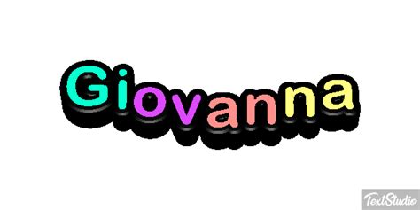 Giovanna Nome Desenhos De Logotipo Em  Animado