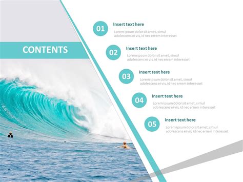 Waves Free Ppt Template