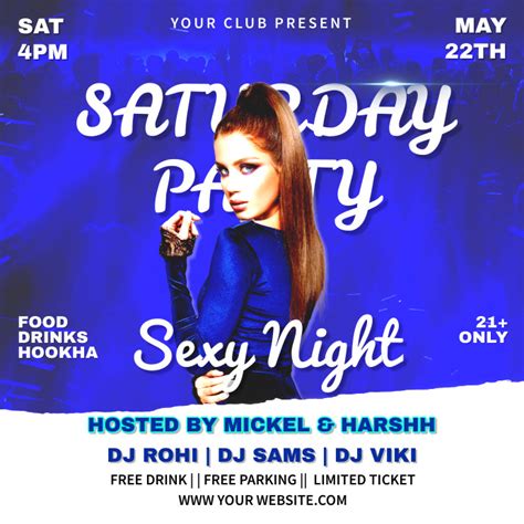 Sexy Night Party Flyer Template Postermywall