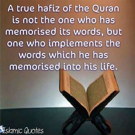 A True Hafiz Of The Quran Is Not The One Who Has Memorised Its Words