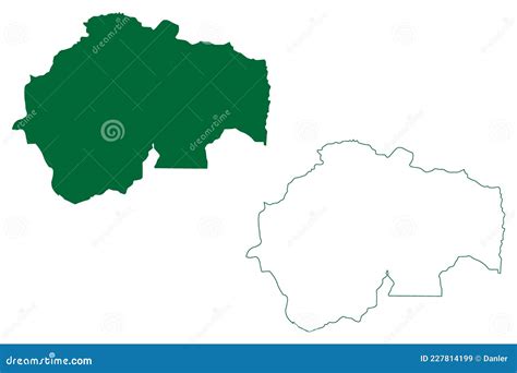 Kalimpong District West Bengal State, Republic of India Map Vector Illustration, Scribble Sketch ...