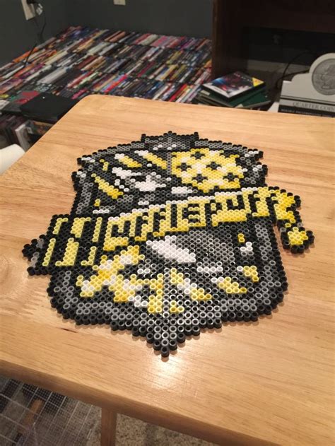 Hufflepuff Crest Etsy Perler Bead Art Harry Potter Perler Beads