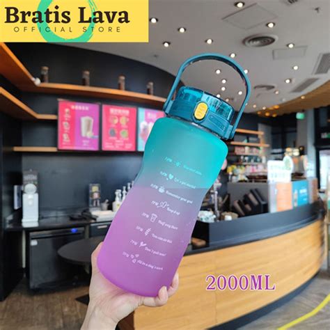 Jual Botol Air Minum Liter Bpa Free Penanda Waktu Botol Air Minum