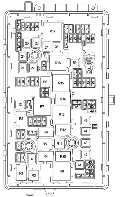 Fuse Box Diagram Chevrolet Impala 10g And Relay With Assignment And Location