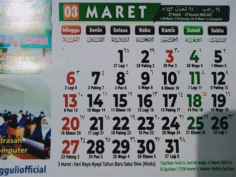 Cek Kalender Jawa Januari Sampai Desember 2022 Lengkap Pasaran Dan Wuku Cek Gambar Selengkapnya