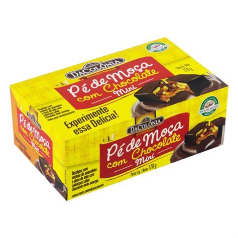 Mini Pé de Moça Chocolate DaColônia Caixa 120g Sonda Supermercado