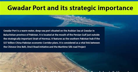 Gwadar Port And Its Strategic Importance