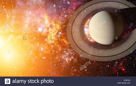 Saturn and his ring system. Elements of this image furnished by NASA ...