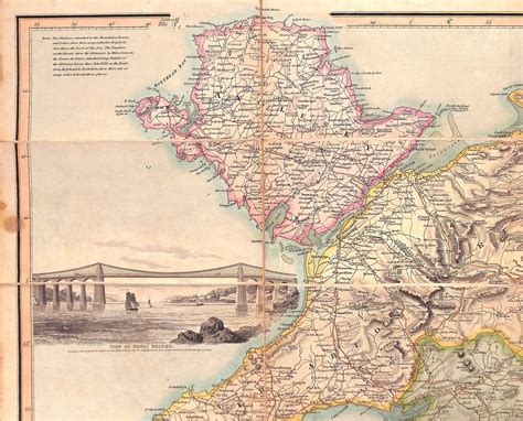 Walker's c1830 Map of North Wales