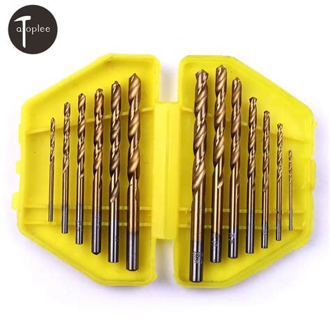 13pcs Hss Metric System Durable Titanium Quick Change Twist Drill Bits