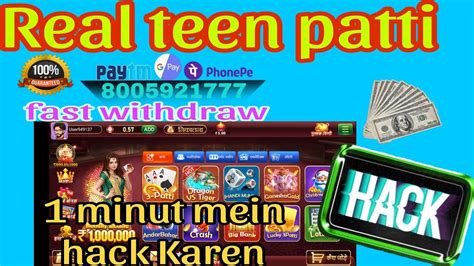 Teen Patti Real Cash Withdrawal Real Teen Patti App New Teen