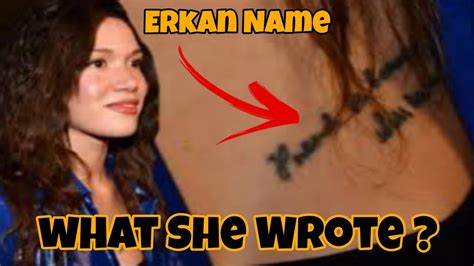 Erkan Meric Name In Hazal Subasi Chest What That Mean Is It Love Or