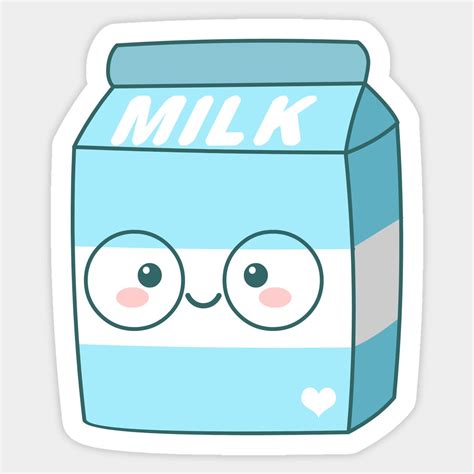 Kawaii Milk By Anishacreations Kawaii Stickers Cute Stickers Cool