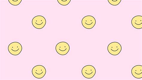 Smiling face pattern desktop wallpaper, | Free Photo - rawpixel