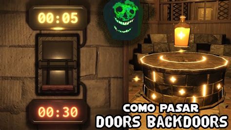 COMO PASAR DOORS THE BACKDOOR PUERTAS 50 A 0 DOORS ROBLOX