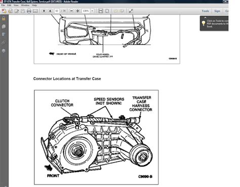 Ford Ranger X Transmission Transfer Case Diagram