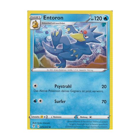 Entoron 025 203 Drachenwandel Pokemon Karte günstig kaufen