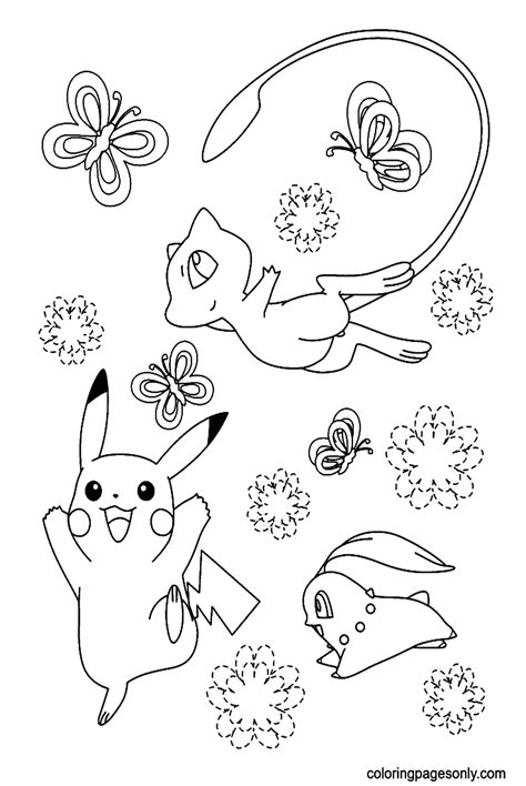 Coloriages De Mew Coloringpagesonly