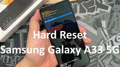 How To Hard Reset Samsung Galaxy A33 5G YouTube