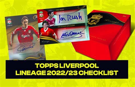 Topps Liverpool Lineage 2022 23 Checklist SportyCards