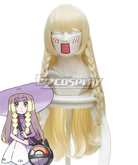 Pm Sun And Moon Lillie Golden Cosplay Wig