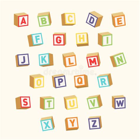 Baby Blocks Font Stock Illustrations 1063 Baby Blocks Font Stock