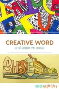 8 Creative Word Art Ideas for Kids - Kid Activities