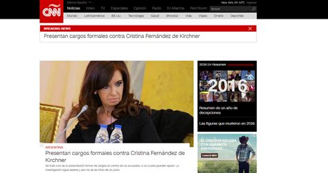 Los Medios Del Mundo Reflejan El Procesamiento De Cristina Elisabet