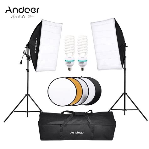 Andoer Photography Studio Softbox Lighting Tent Kit Photo Video