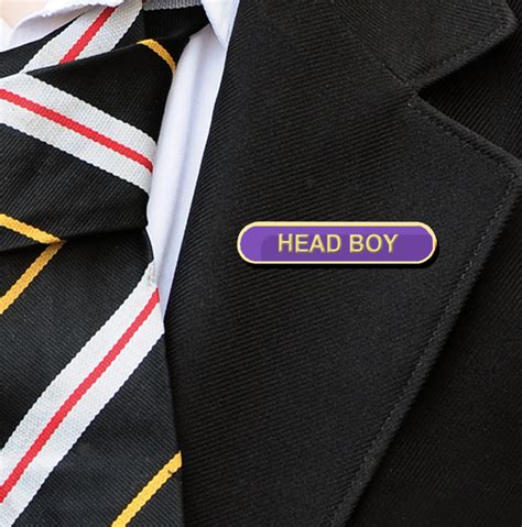 HEAD BOY BADGE (Bar Shape)