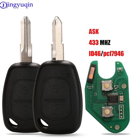 Jingyuqin Tasten Remote Key Shell Fragen Pcf Mhz Id Chip