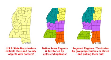 United States PowerPoint Map - US States with Counties, USA PowerPoint ...