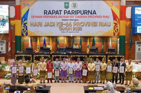 DPRD Riau Gelar Rapat Paripurna Istimewa Hari Jadi Provinsi Riau Ke 66