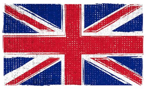 Premium Vector | Uk grunge flag