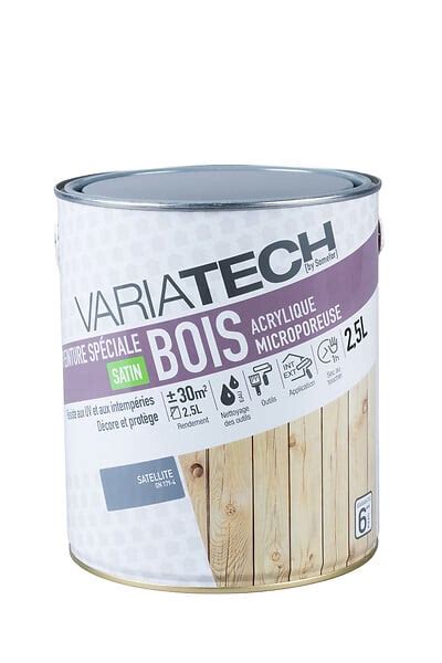 Peinture Sp Ciale Bois Acrylique Satin Satellite L Brico Cash