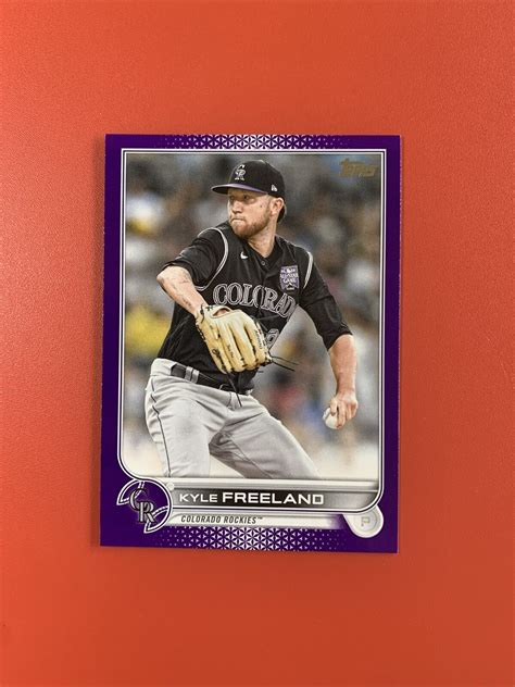 2022 Topps Series 1 Purple Parallel Kyle Freeland 169 Rockies Meijer