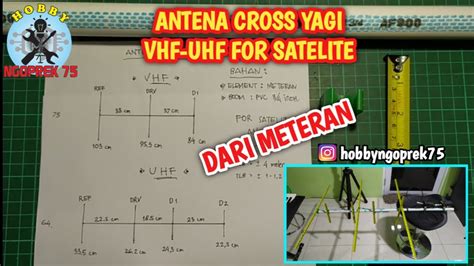 Membuat Antena Cross Yagi Dobel Band Vhf Uhf Untuk Satelit Dari