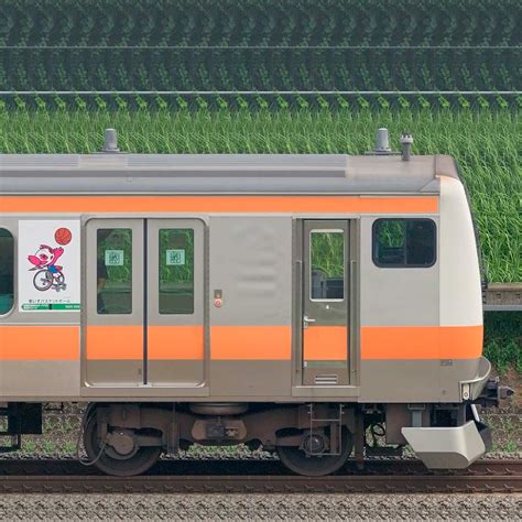 Jr東日本e233系クハe233 10（東京 2020 マスコット特別車体ラッピングトレイン） の側面写真｜railfilejp｜鉄道車両