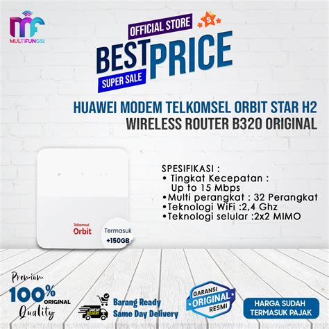 Jual Huawei Modem Telkomsel Orbit Star H Wireless Router B Original