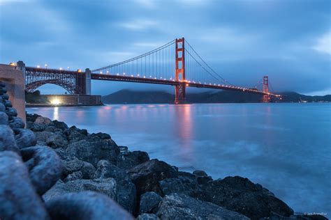 Golden Gate Bridge At Dusk Golden Gate Bridge At Dusk As V Flickr